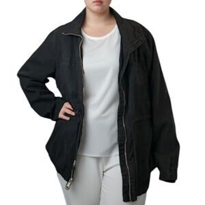 Old navy navy blue utility jacket coat casual neutral gorpcore preppy